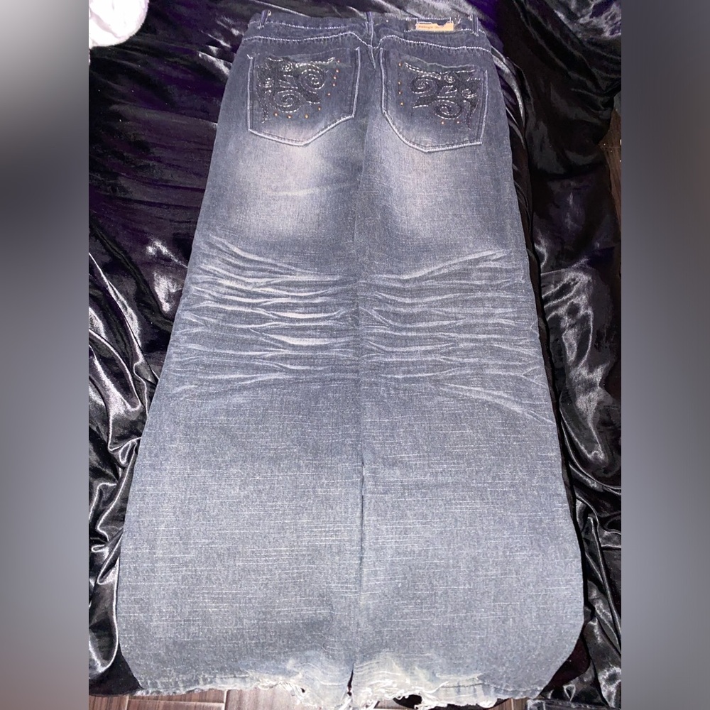 Indigo 30 Baggy Embroidered Insane Tribal size 32